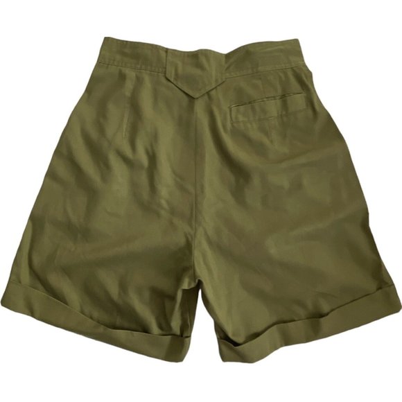 PRINCETON CLUB Bermuda Short Womens 11/12 Regular Size Army Green - Picture 2 of 8